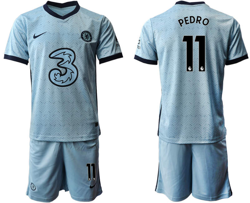 Men 2020-2021 club Chelsea away Light blue #11 Soccer Jerseys1